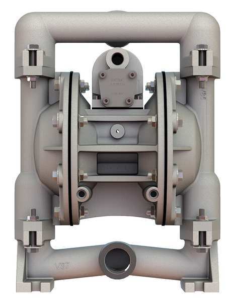 Double Diaphragm Pump, Stainless steel, Air Operated, Santoprene