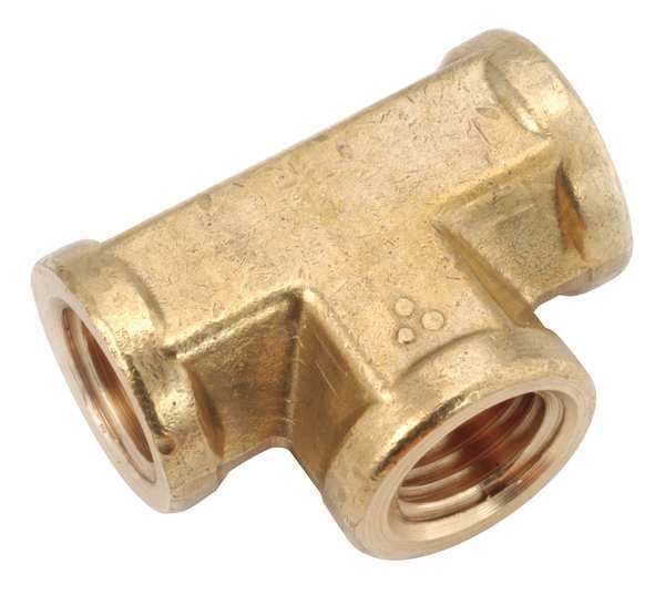 Low Lead Brass Forged Female Tee, 1/8