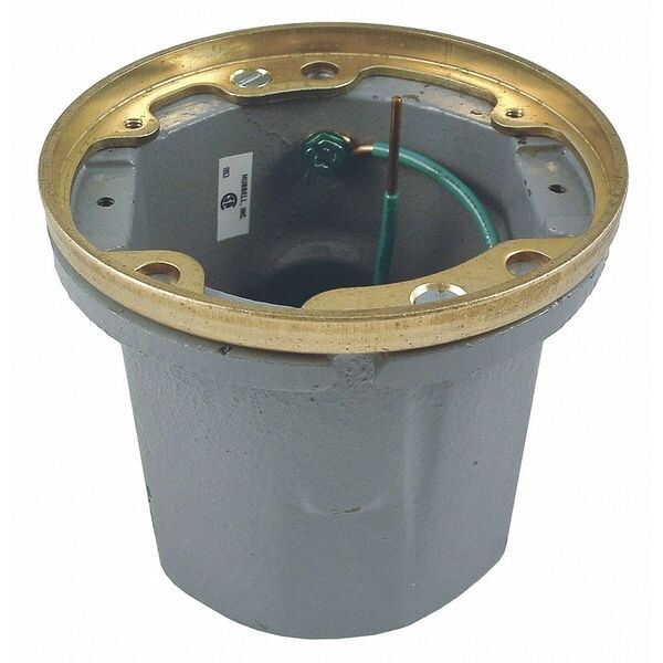 Floor Box, Cast Iron, Gray Body Only