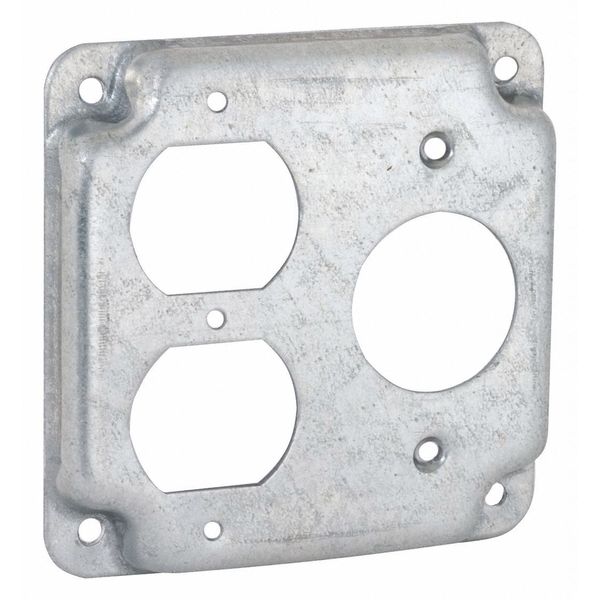 Sq Exp Cover, 1 Duplex / 1 Recptcl, 4