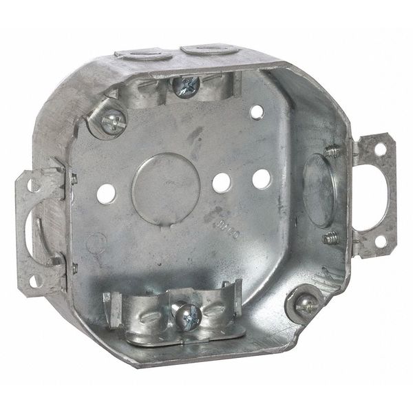 Oct Box, 1-1/2 Dp, Nm Clamp, Plast Ear 4