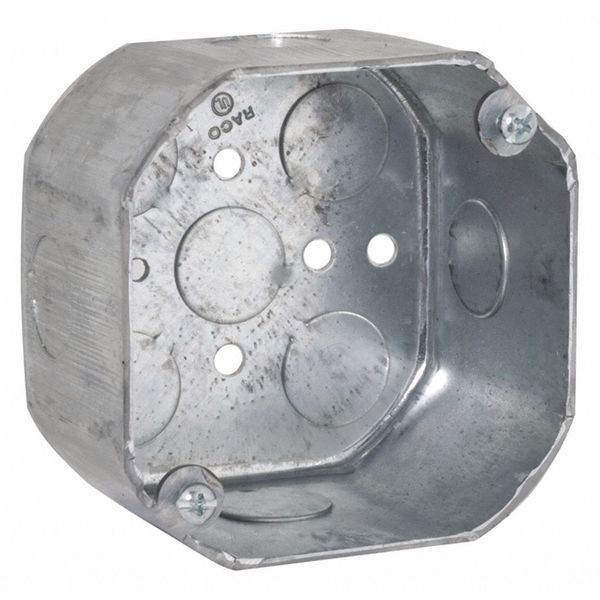 Octagon Box, 2-1/8 Deep, 1/2 Ko 4
