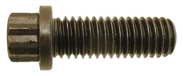 Grade E9, 1 in Flange Bolts, Plain Alloy Steel, 3 in L