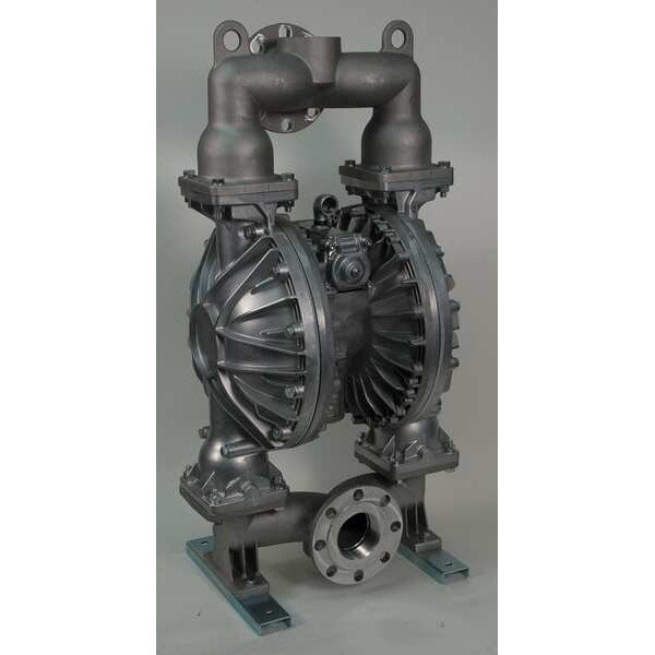 Double Diaphragm Pump, Aluminum, Air Operated, Buna N, 215 GPM