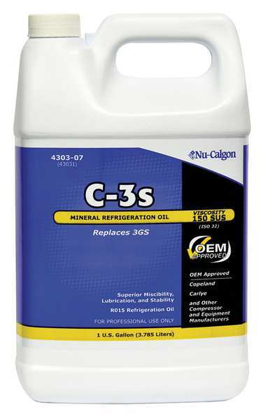 Refrigeration Lubricant, Mineral, 1 gal