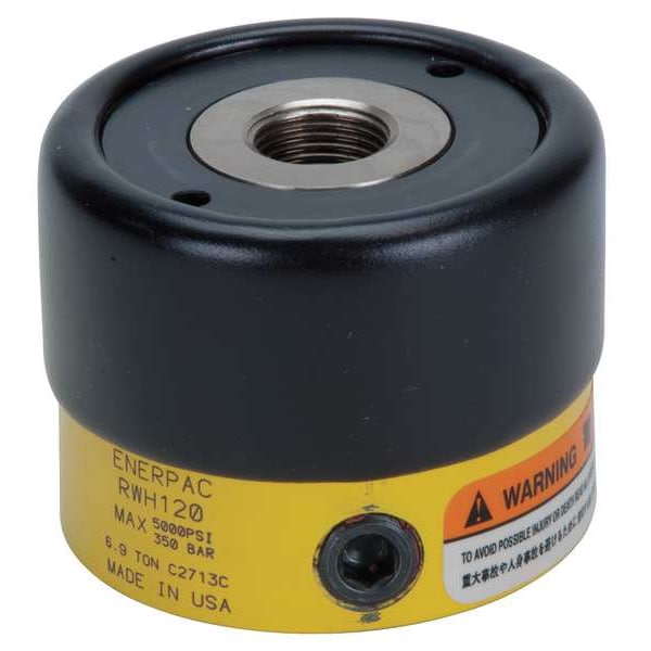 RWH121, 13800 lbs Capacity, 1.02 in Stroke, Hollow Plunger Hydraulic Cylinder
