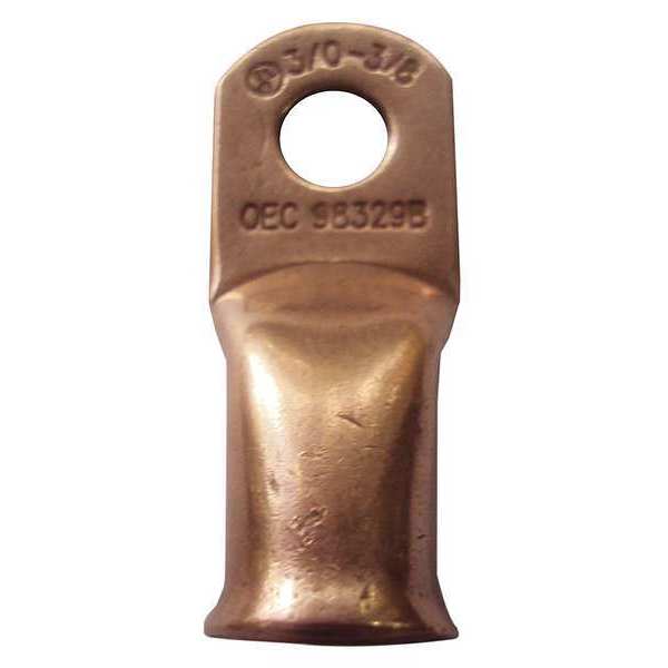 Lug, 6 ga., #10, Copper, Crimp/Solder, PK25