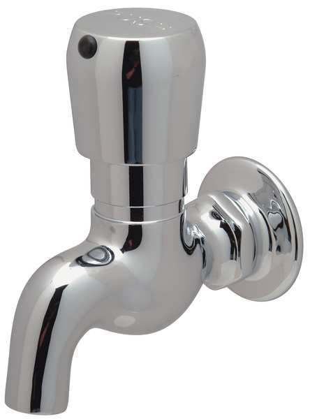 Metering Single Hole Mount, 1 Hole Low Arc Bathroom Faucet, Polished chrome