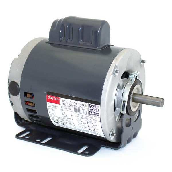 Capacitor-Start Belt Drive Motor, 1/2 HP, 115/208-230V AC Voltage, 56H Frame, 1,725 Nameplate RPM