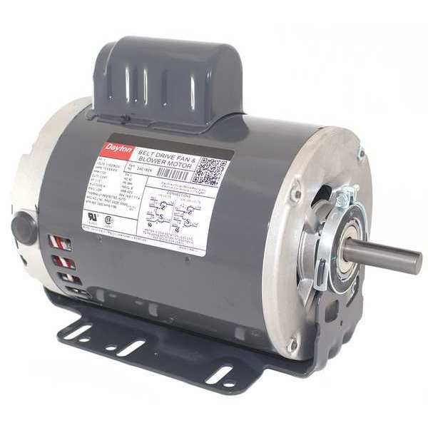 Belt Drive Motor, 1 Speed, Open Dripproof, Cradle Base Mount, 1 HP, 1,725 Nameplate RPM, Auto