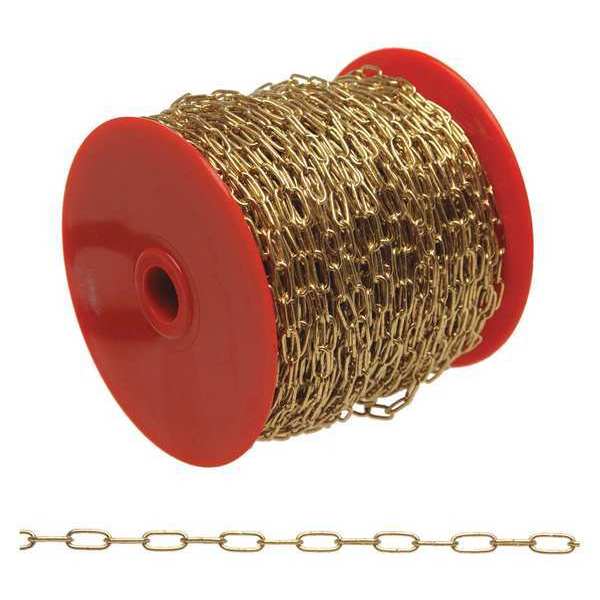 #5 Hobby/Craft Clock Chain, Brass Plated, 82' per Reel