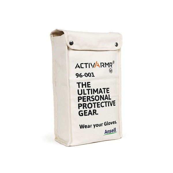 ActivArmr Canvas Storage Glove Bag, Cotton, 11 in, Brass Buckle, Protect Electrical Gloves