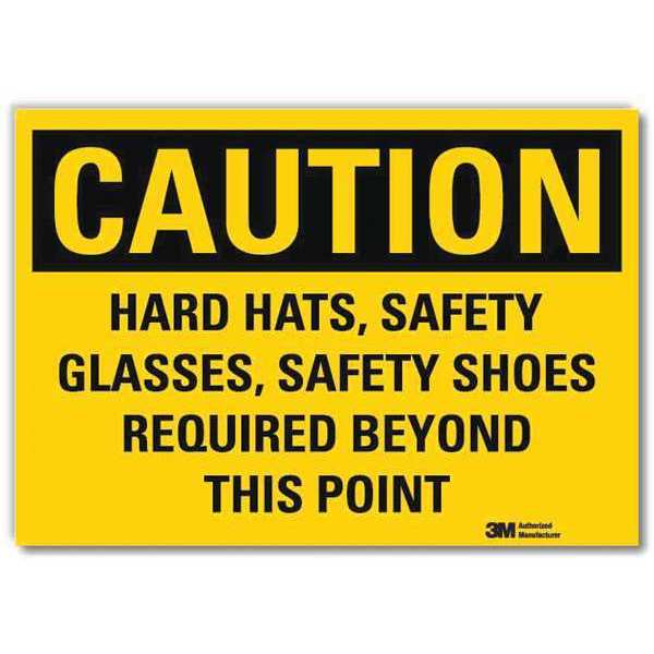 Caution Sign, 10x7 In., English