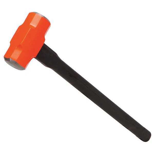 Sledge Hammer, 10 lb., 30 In, Rubber/Steel