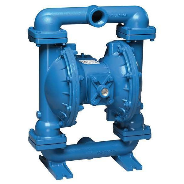 Double Diaphragm Pump, Cast iron, Air Operated, Santoprene, 106 GPM