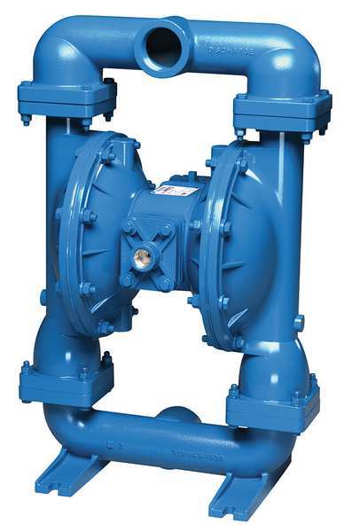 Double Diaphragm Pump, Cast iron, Air Operated, Santoprene, 150 GPM