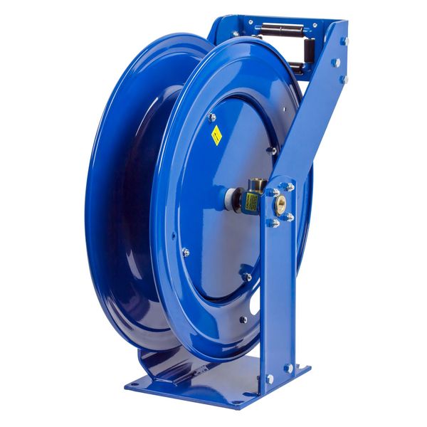 Spring Return Hose Reel, 1 in Hose Dia., 50 ft Length, 300 psi