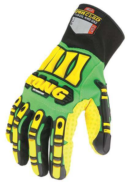 Cut Resistant Coated Gloves, 4 Cut Level, PVC, S, 1 PR