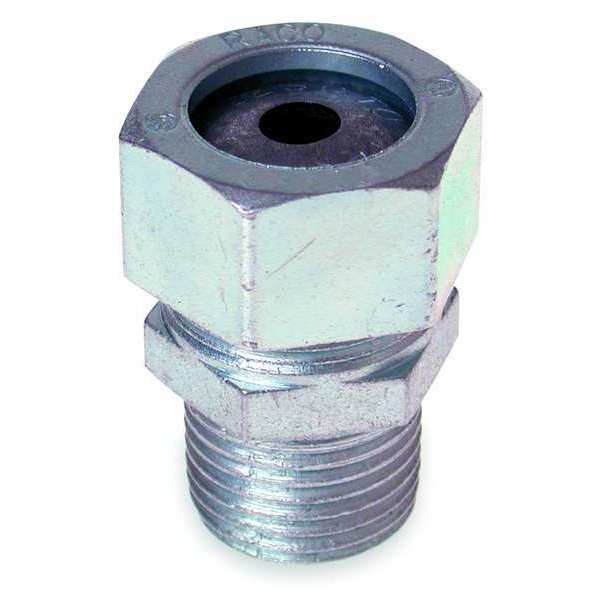 Liquid Tight Connector, 1/2in., Silver