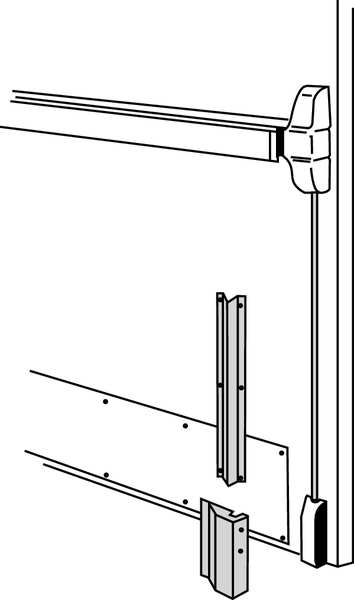 Door Guard, Vertical Rod Cover