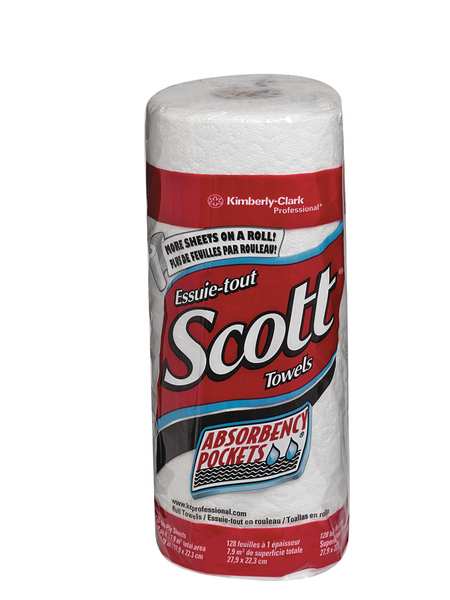 Dry Wipe Roll, Brawny D300, Poly Wrap, 60 ft, Double Recreped (DRC), 9 1/4 in x 11 in, White, 20 Pk