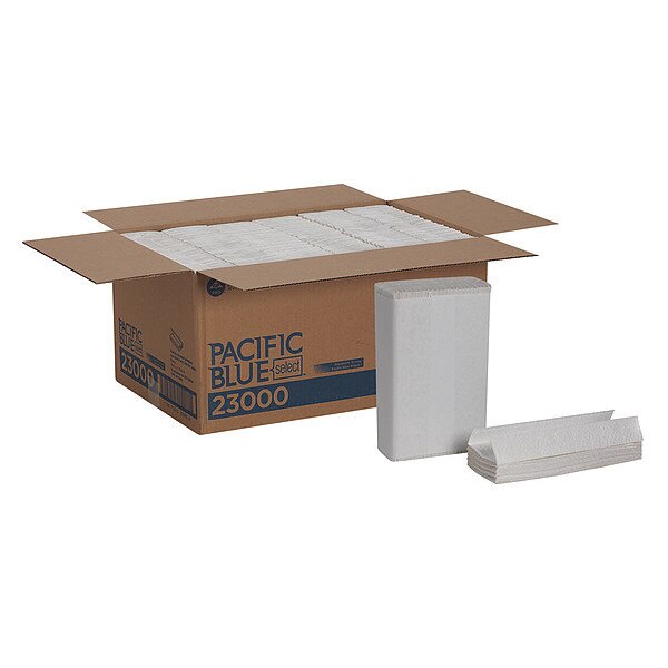 Pacific Blue Select C-Fold Paper Towels, 2, 120, White, 12 PK