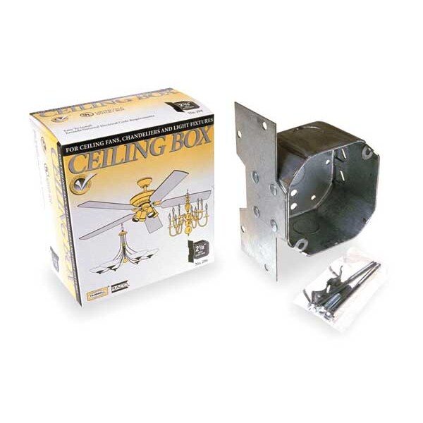 Electrical Box, Round Ceiling Pan, 8 Side
