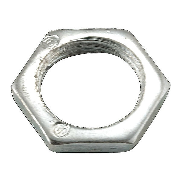 Locknut, 3/8 In., Zinc Electroplated Steel