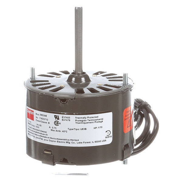 HVAC Motor, 1/70 HP, 1550 rpm, 115V, 3.3