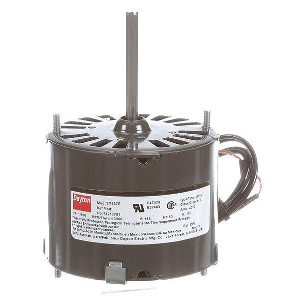 HVAC Motor, 1/100 HP, 3000 rpm, 115V, 3.3