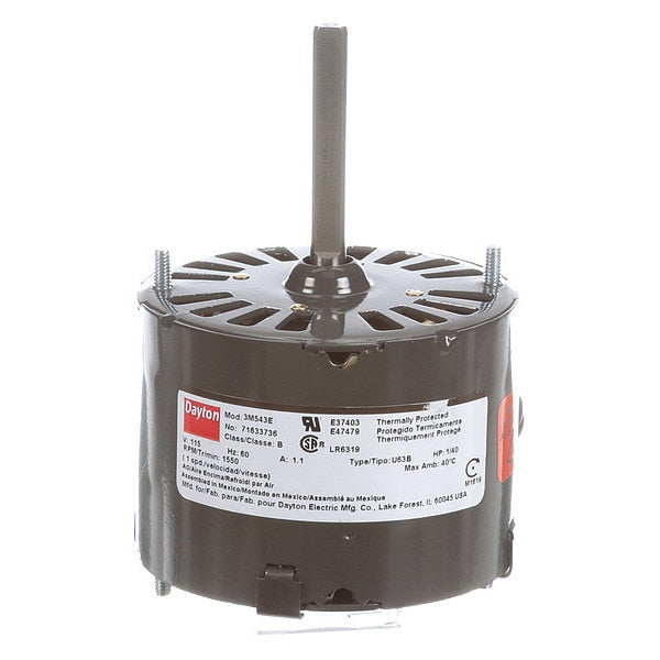 HVAC Motor, 1/40 HP, 1550 rpm, 115V, 3.3