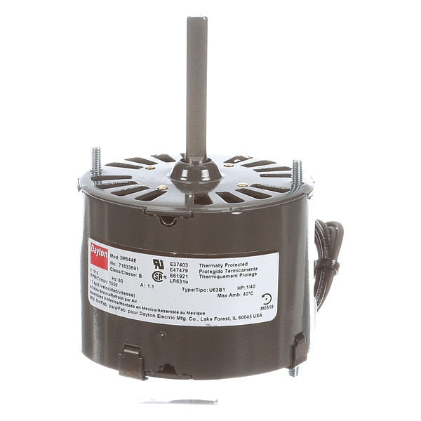 HVAC Motor, 1/40 HP, 1550 rpm, 115V, 3.3