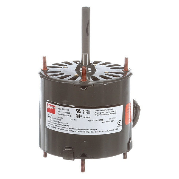 HVAC Motor, 1/30 HP, 1550 rpm, 115V, 3.3