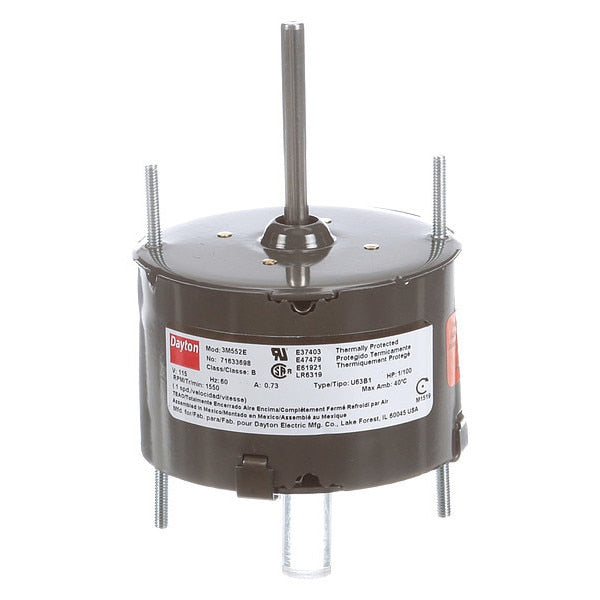 HVAC Motor, 1/100 HP, 1550 rpm, 115V, 3.3