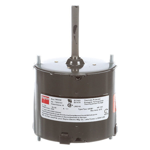 HVAC Motor, 1/40 HP, 1550 rpm, 115V, 3.3