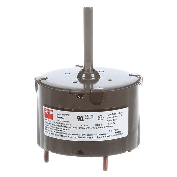 HVAC Motor, 1/100 HP, 1550 rpm, 115V, 3.3