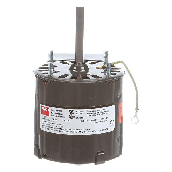 HVAC Motor, 1/20 HP, 1550 rpm, 115V, 3.3
