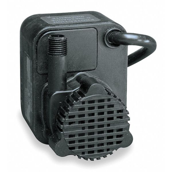 Submersible Pump, 0.6 A, 115V AC, 1/125 hp, 7 ft Max Head, 1/4 in Intake and Disch, Epoxy Encap