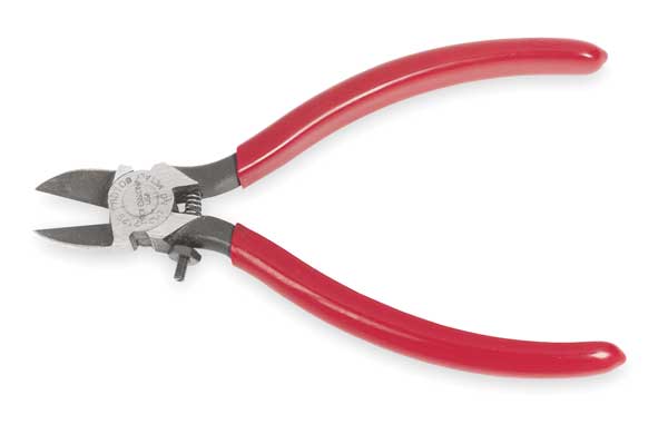 7 3/8 in Diagonal Cutting Plier Flush Cut Oval Nose Uninsulated