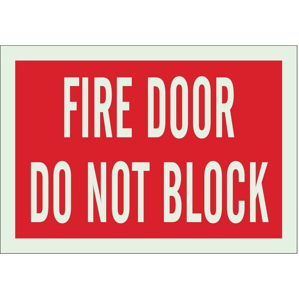 Fire Door Sign, 7X10