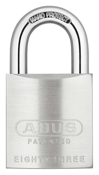 Padlock, Keyed Alike, Standard Shackle, Square Brass Body, Steel Shackle, 15/16 in W