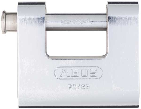 Padlock, Keyed Alike, Shutter Shackle, Brass Body, Steel Shackle, 1 1/8 in W
