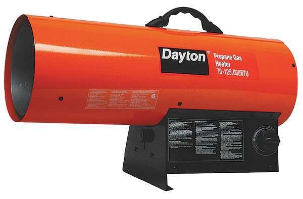 Torpedo Portable Gas Heater, Liquid Propane, 70,000 to 125,000 BtuH