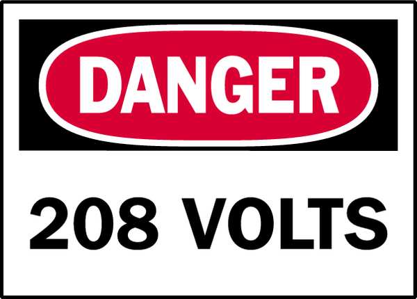 Danger Label, Electrical Hazard, PK5