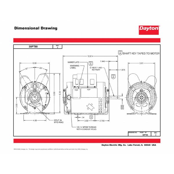 MTR, CS/CR, ODP, 1-1/2 HP, 3450, 56, EFF 81.5