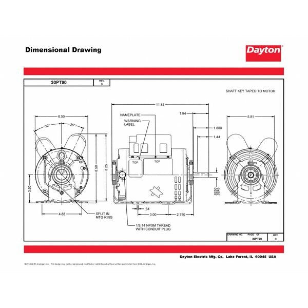 MTR, CS/CR, ODP, 3/4 HP, 3450, 56, EFF 76.2