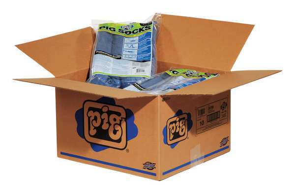 Absorbent Sock, Blue/Gray, 1.5 gal., PK2