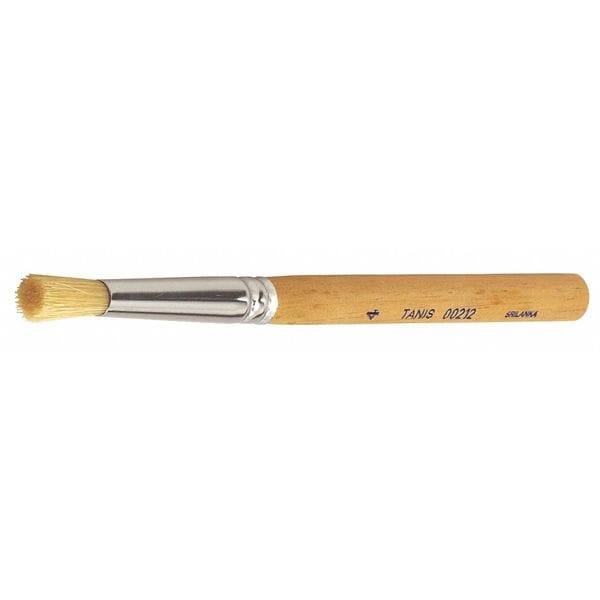 #8 Stencil Paint Brush, White China Bristle, 1