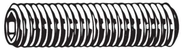 Set Screw, Alloy Steel, PK100