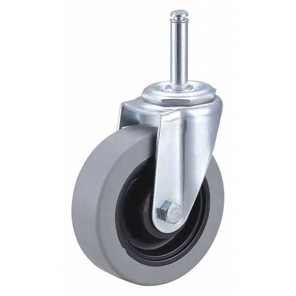 Swivel Stem Caster, Polyurthn, 4 in, 350 lb